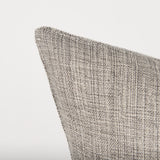 Jacklyn Gray 22x22 Linen Square Decorative Pillow Cover