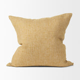 Jacklyn Mustard 22x22 Linen Square Decorative Pillow Cover