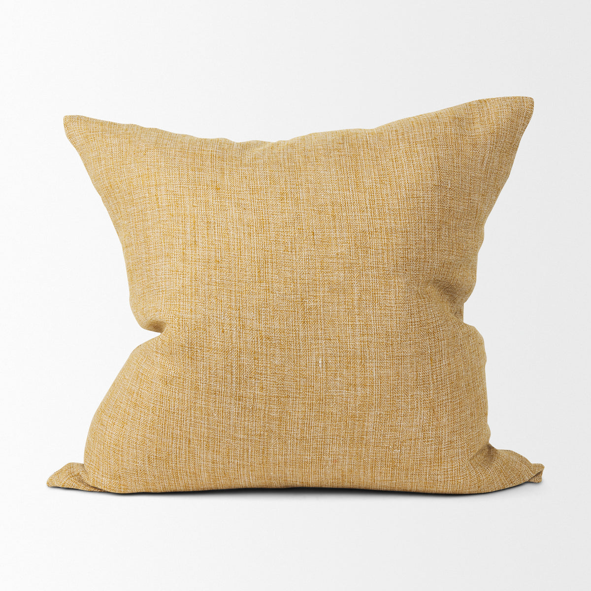 Jacklyn Mustard 22x22 Linen Square Decorative Pillow Cover