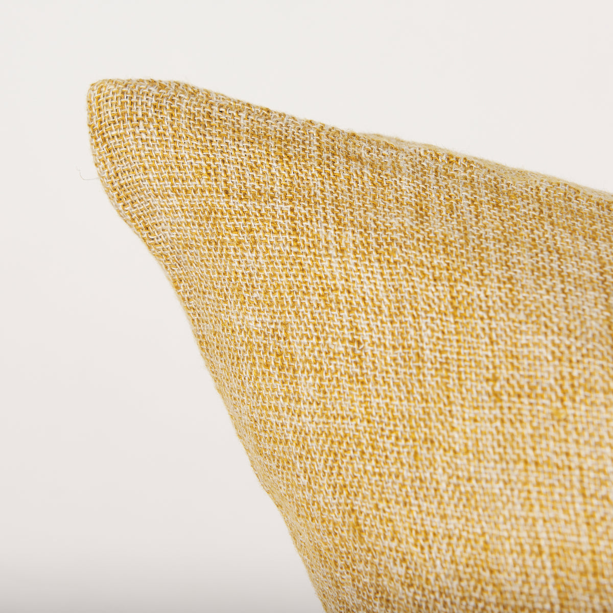 Jacklyn Mustard 22x22 Linen Square Decorative Pillow Cover