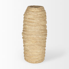 Kamli Beige Large Paper Mache Vase