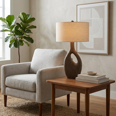 Duncanshaw Brown/Ivory Lamp