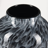 Masai Medium Black Mottled Glass Vase