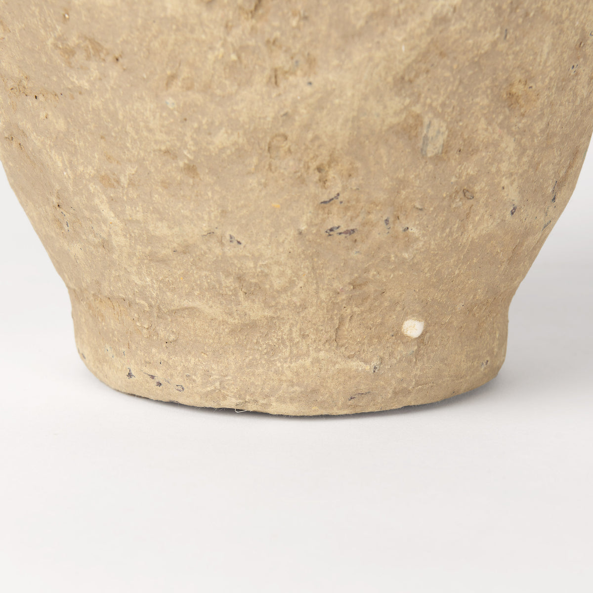 Rundal Beige Small Paper Mache Vase