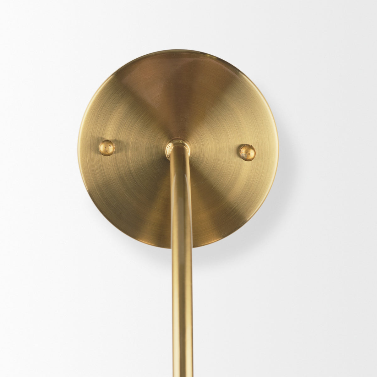 Cybill Brushed Brass/White 1-Light Wall Sconce