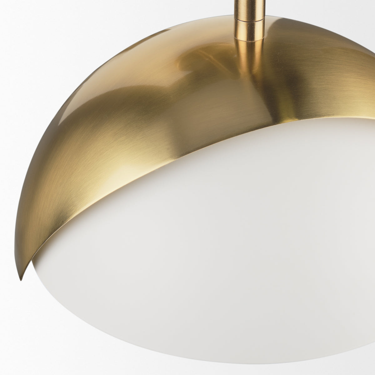 Cybill Brushed Brass/White 1-Light Wall Sconce