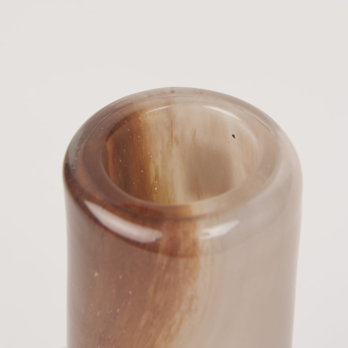 Marans Amber/Multicolor Short Glass Vase