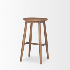Ernest Medium Brown Wood Bar Stool