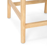 Sam Light Brown/Beige Counter Stool Upholstered Seat