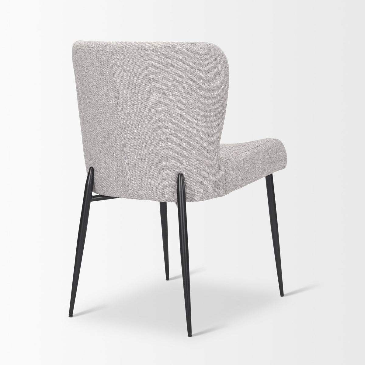 Hartt Matte Black/Gray Dining Chair Fabric