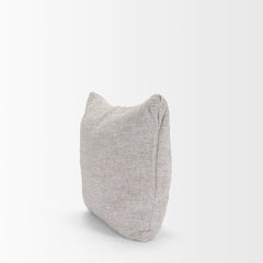 Halston Light Gray Arm Pillow Performance Fabric