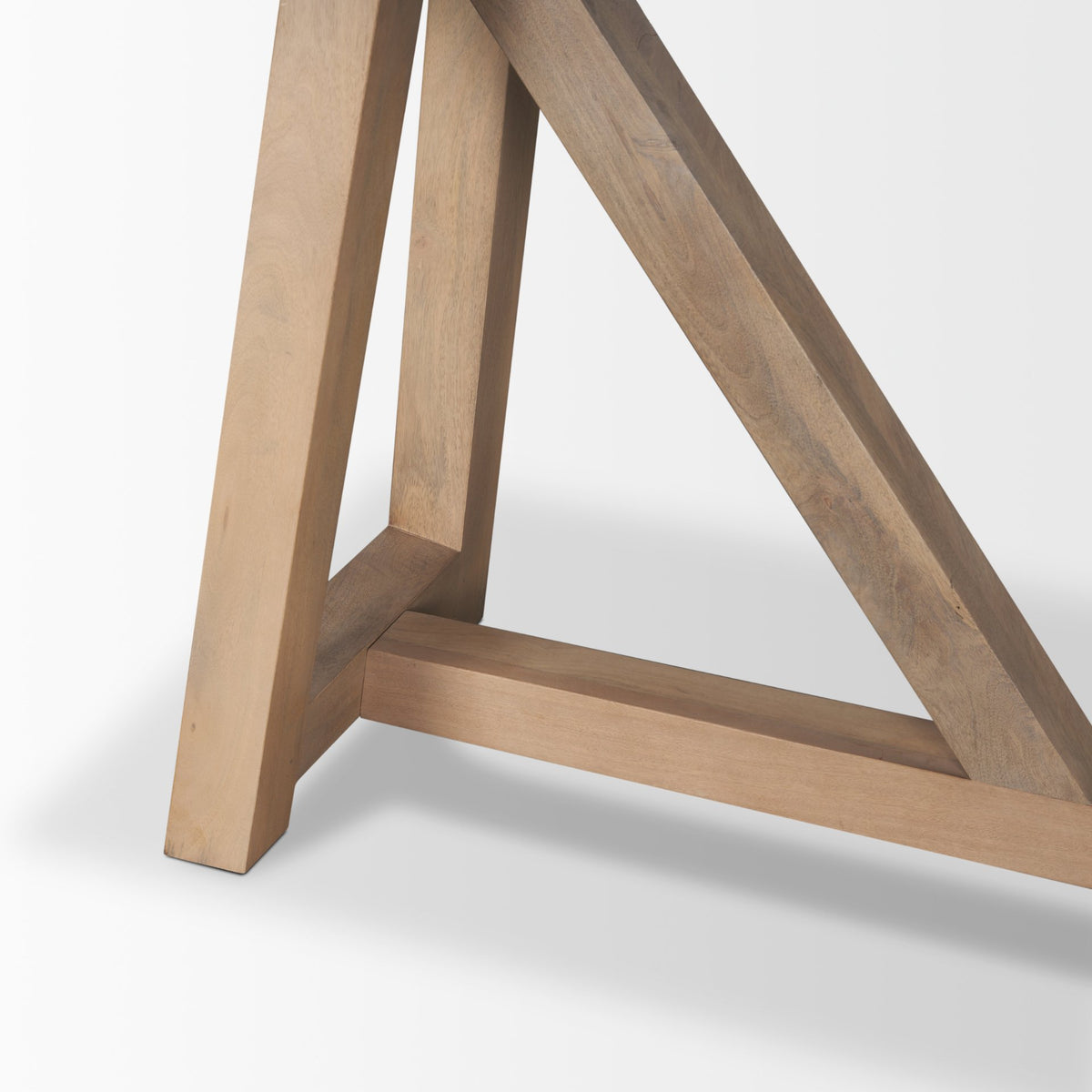 Rialto Black/Brown Two-Toned Wood Angular Leg Console Table