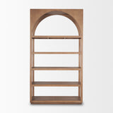 Bela Medium Brown Arched Shelving Unit Wood