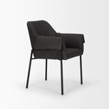 Brently Gray Curved Back Dining Arm Chair (Set of 2)