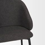 Shannon Gray Contoured Back Dining Side Chair (Set of 2)