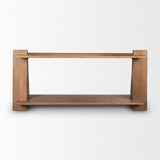 Eula Medium Brown Wood Console Table