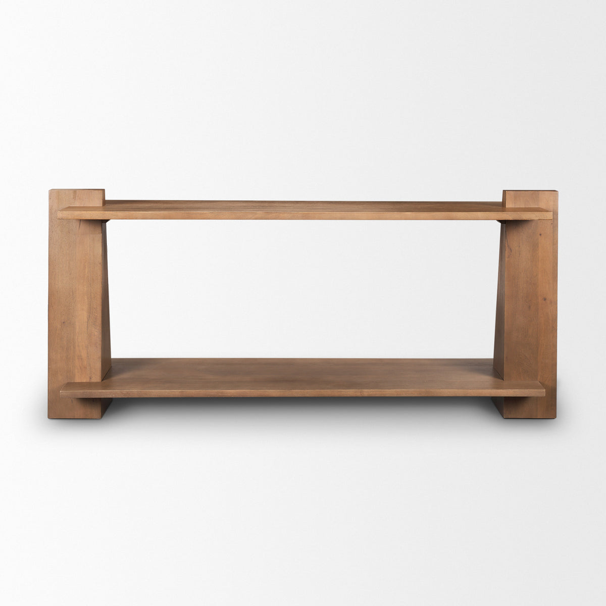 Eula Medium Brown Wood Console Table