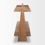 Eula Medium Brown Wood Console Table