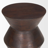 Odessa Dark Brown Wood Accent Table