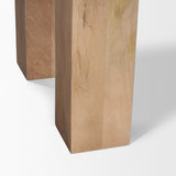 Beth Light Brown Wood with 3 Doors Sideboard