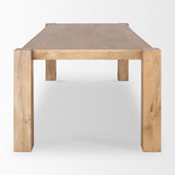 Beth Light Brown Rectangular Dining Table