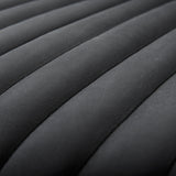 Ricciardo Black Leather Wrapped Three Seater Sofa