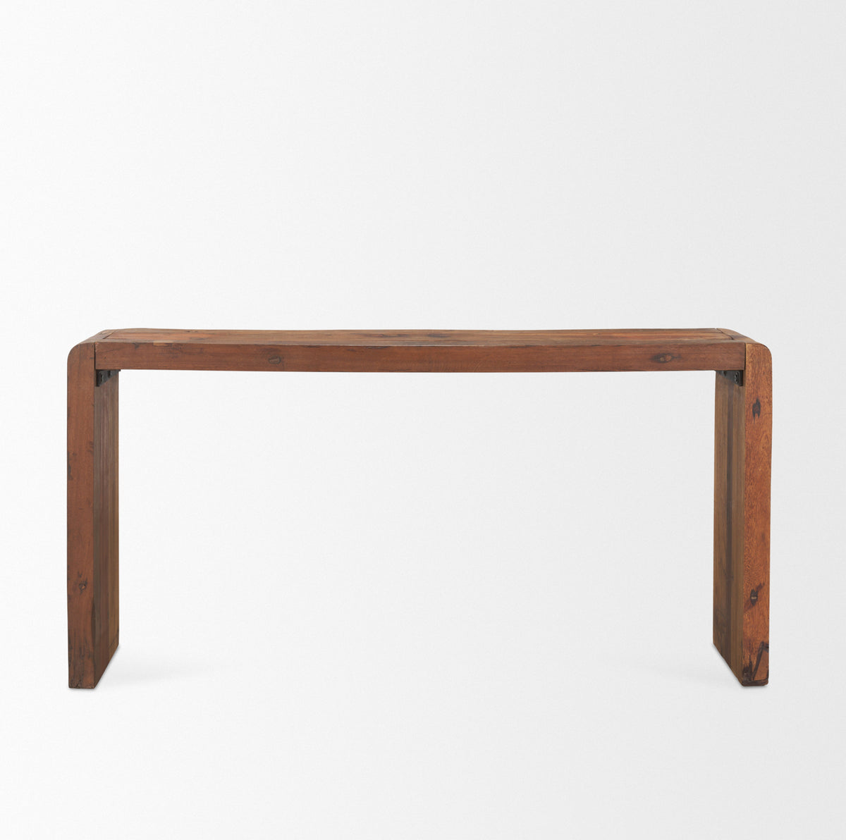 Estelle Brown Rustic Reclaimed Wood Console Table