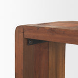 Estelle Brown Rustic Reclaimed Wood Console Table