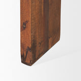Estelle Brown Rustic Reclaimed Wood Console Table