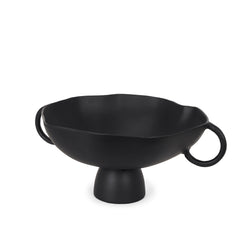 Radka Matte Black Large Metal Decorative Bowl