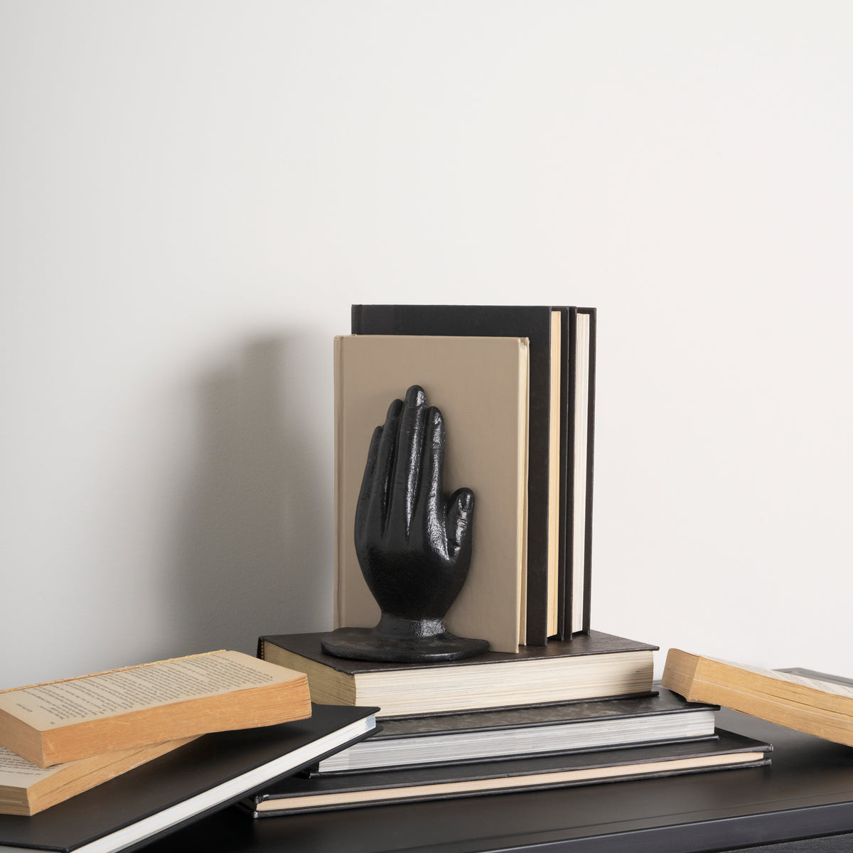 Praying Bronze Hands Cast Iron Book Ends