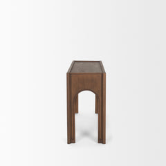 Laraya Dark Brown Wood Arched Console Table