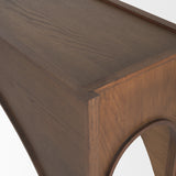 Laraya Dark Brown Wood Arched Console Table