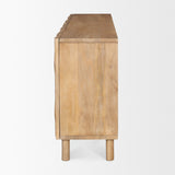 Heera Light Brown Diamond with Shelf Motif Sideboard