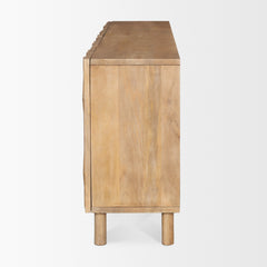 Heera Light Brown Diamond with Shelf Motif Sideboard