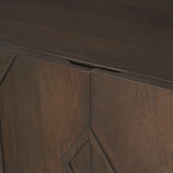 Heera Dark Brown Diamond Motif with Shelf Sideboard