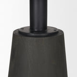 Maxwell White/Black 48" Round Pedestal Dining Table