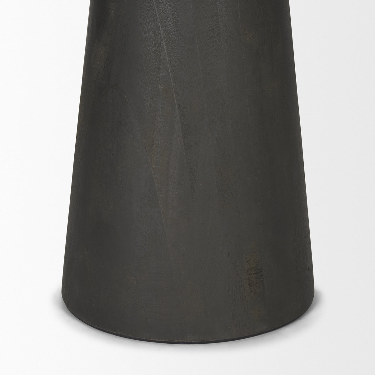Maxwell White/Black 48" Round Pedestal Dining Table