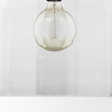 Sadah Gold Large Clear Blown Glass Metal Pendant Light