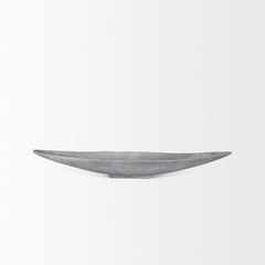 Piero Gray Small Concrete Finished Metal Decorative Bowl