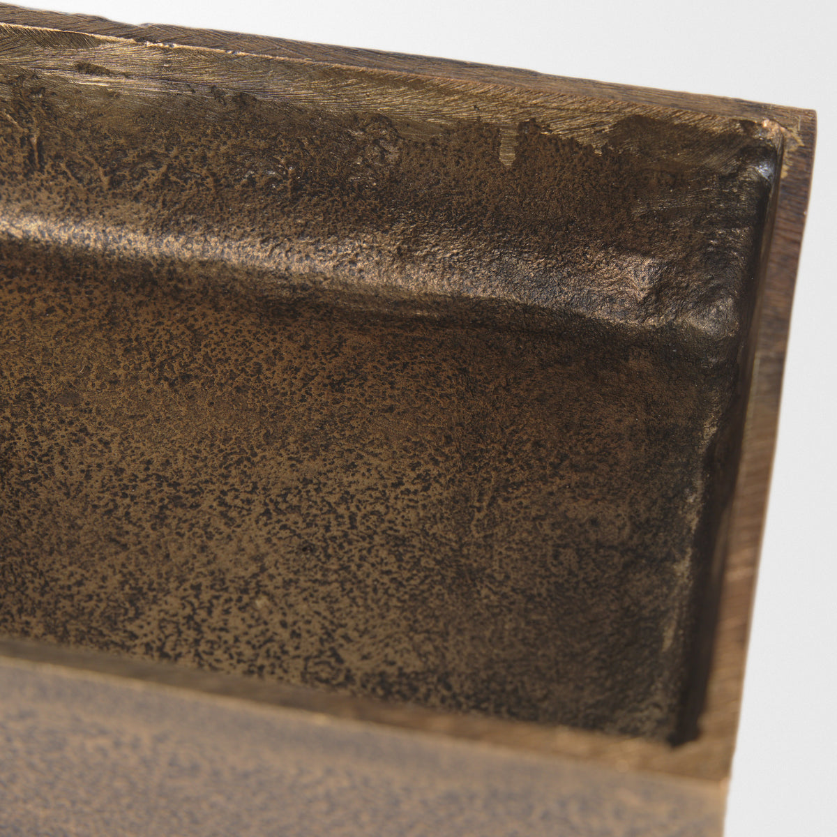 Porschia Antiqued Gold Small Metal Decorative Box