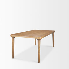 Suvan Light Brown 84"W Rectangular Dining Table