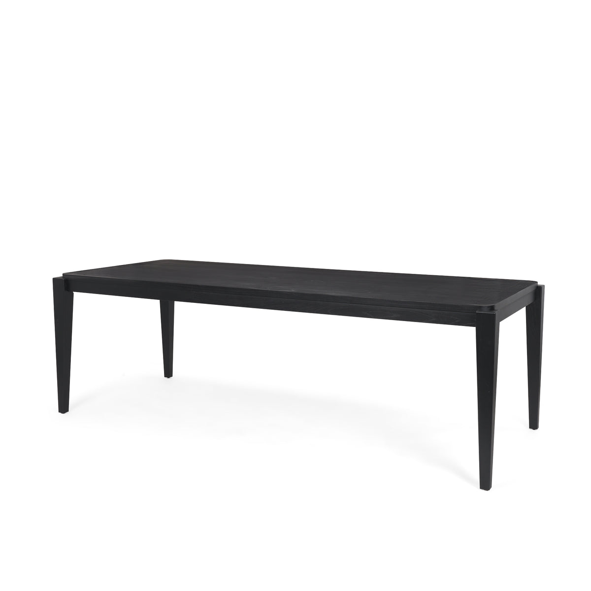 Teva Black Rectangular Dining Table