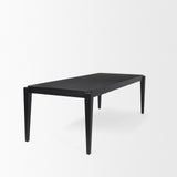 Teva Black Rectangular Dining Table