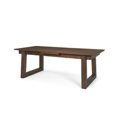 Takota Dark Brown Rectangular Extendable Dining Table