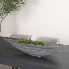 Piero Gray Small Concrete Finished Metal Decorative Bowl