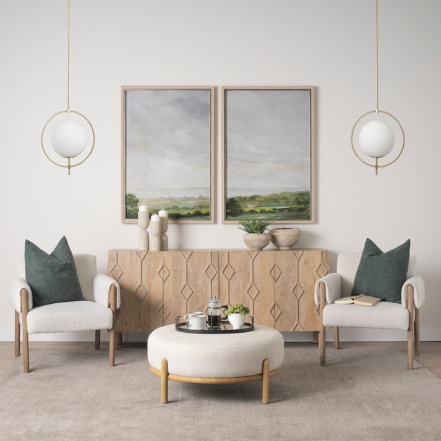 Farrah Gold Frosted Glass Globe Metal Pendant Light