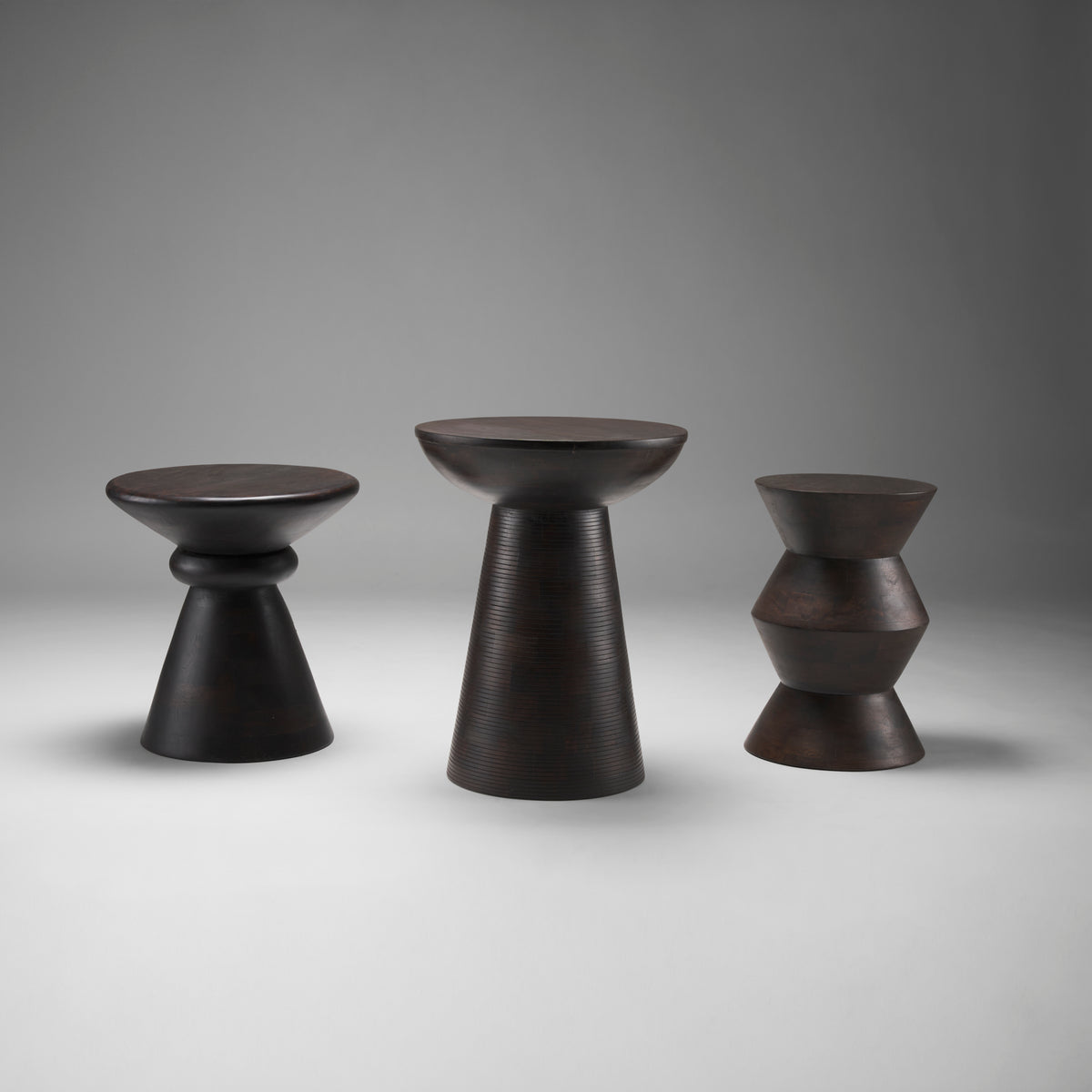 Odessa Dark Brown Wood Accent Table