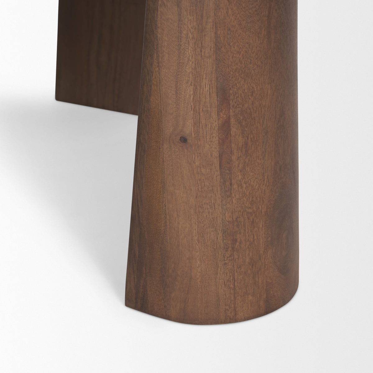 Tammar Medium Brown Round Wood with Tapered Legs Coffee Table