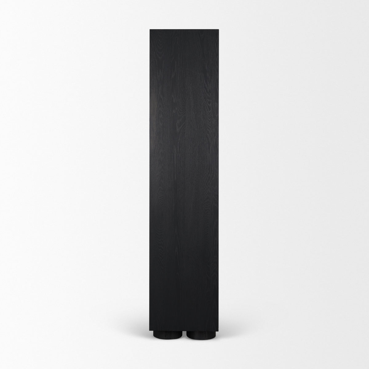 Tabor Natural/Black Wood Bookcase